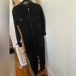 Black coveralls jumpsuit: Nasty Gal NWT